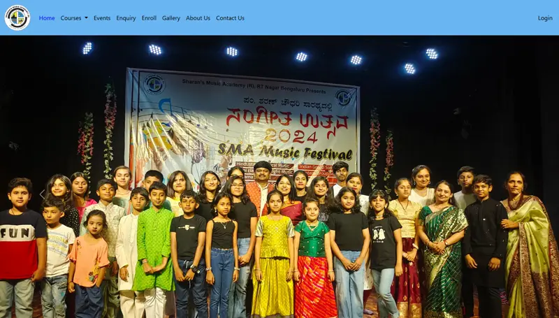 Sharans Music Academy — Education Management