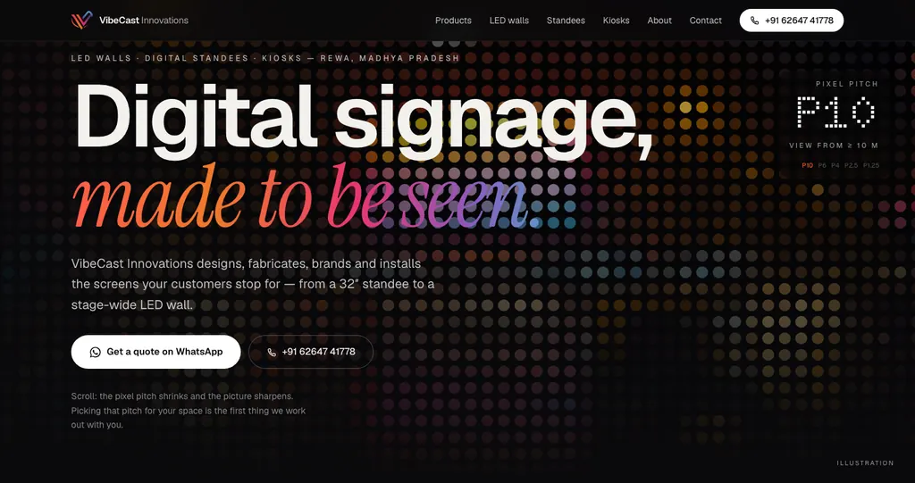 VibeCast Innovations — Digital Signage · B2B
